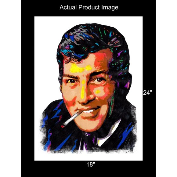 Dean Martin Singer Actor Rat Pack Music Poster Print Wall Art 18x24 - Picture 2 of 5